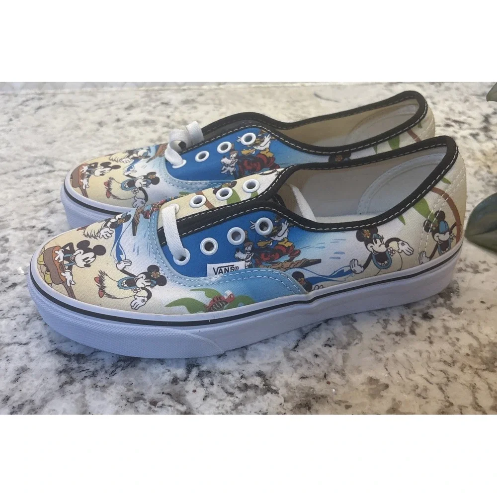 Vans X Disney Rare Hawaiian Aloha Mickey Minnie Mouse M6 L7.5 limited Addition‎